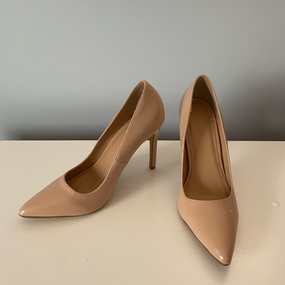 Charlotte Russe Nude Patent Leather Pumps